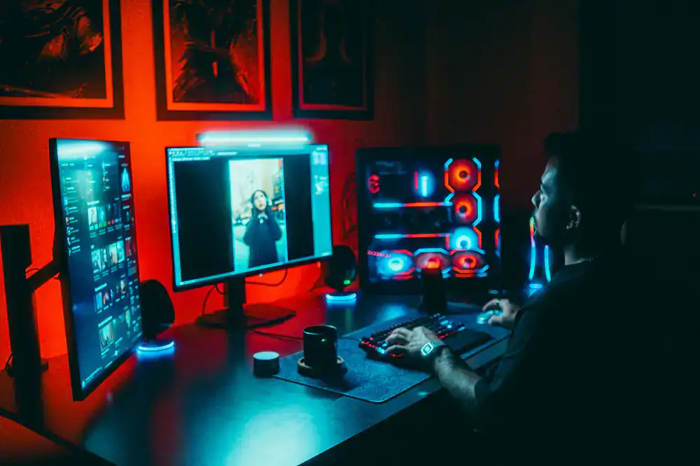 Ironpeak Games studio workspace and development screens